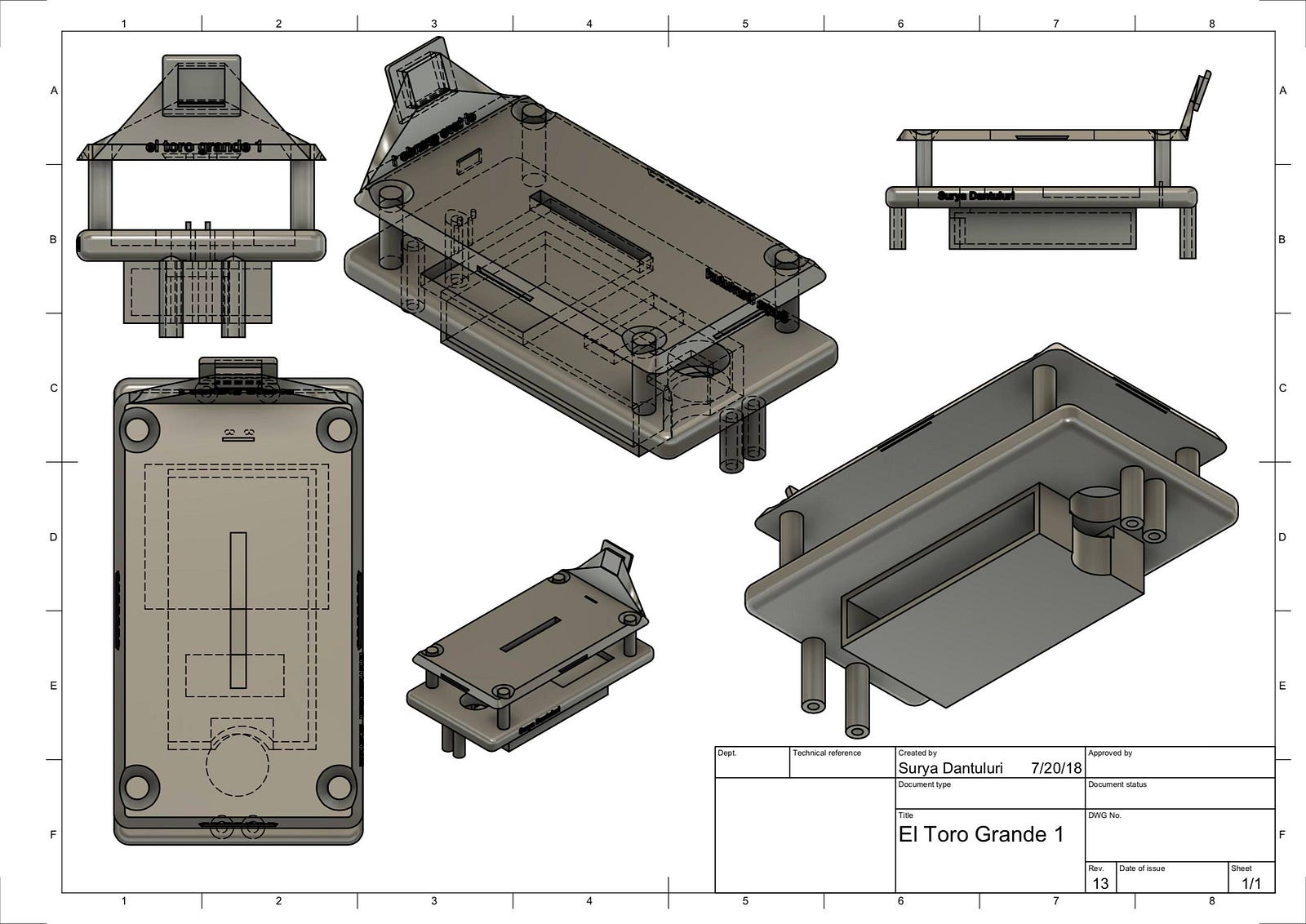 CAD Model of Upper Base for ETG