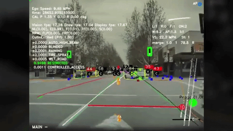 Tesla FSD driving autonomously
